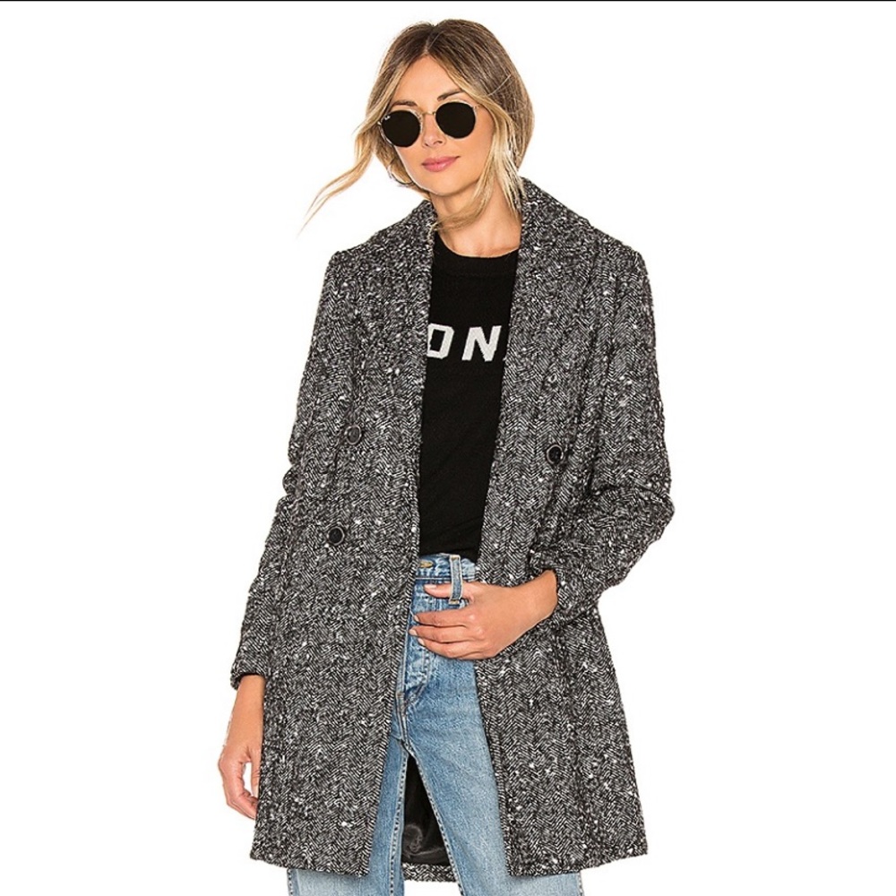 Amuse Society Wanna Shag Twill Jacket in Black size L